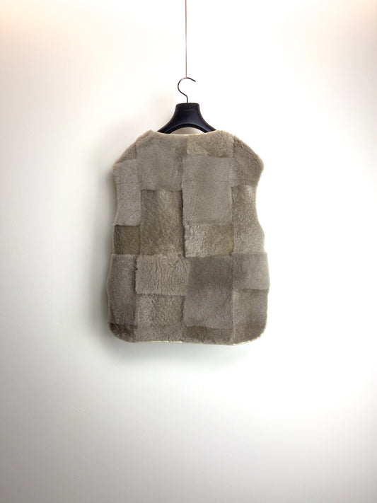 Sustainable Cotton & Patchwork Reversible Gilet
