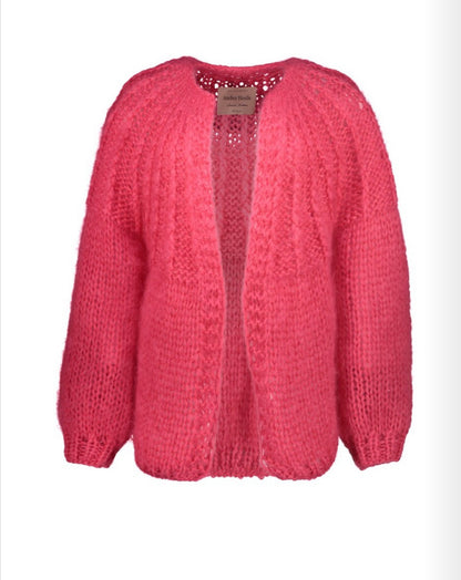 MOHAIR OPEN FRONT CARDIGAN