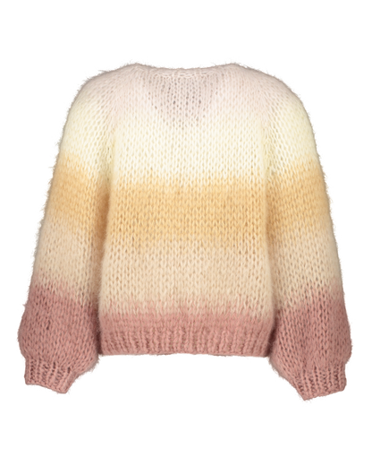 MOHAIR DEGRADE STRIPES CARDIGAN