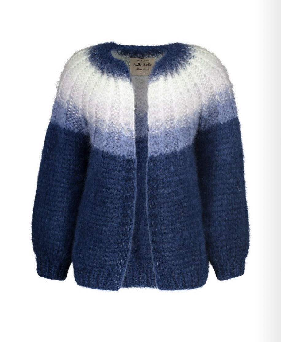 MOHAIR OPEN FRONT CARDIGAN