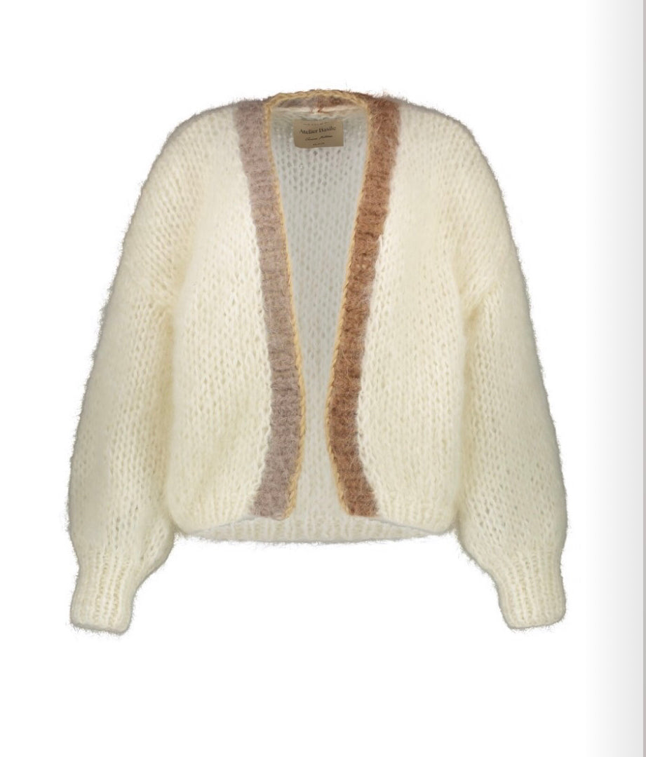 MOHAIR BOMBER CARDIGAN