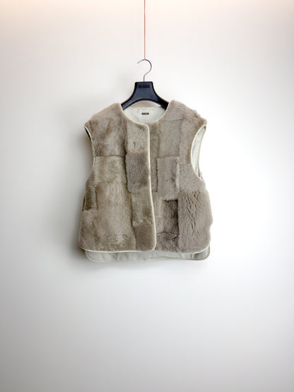 Sustainable Cotton & Patchwork Reversible Gilet